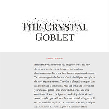 Crystal Goblet Krystal