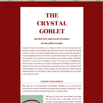 Crystal Goblet Lorin